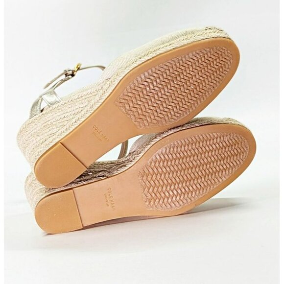 Cole Haan Cloudfeel Women's Espadrille Wedge Heels Linen Size 8.5 (MSRP $160) - Picture 7 of 7
